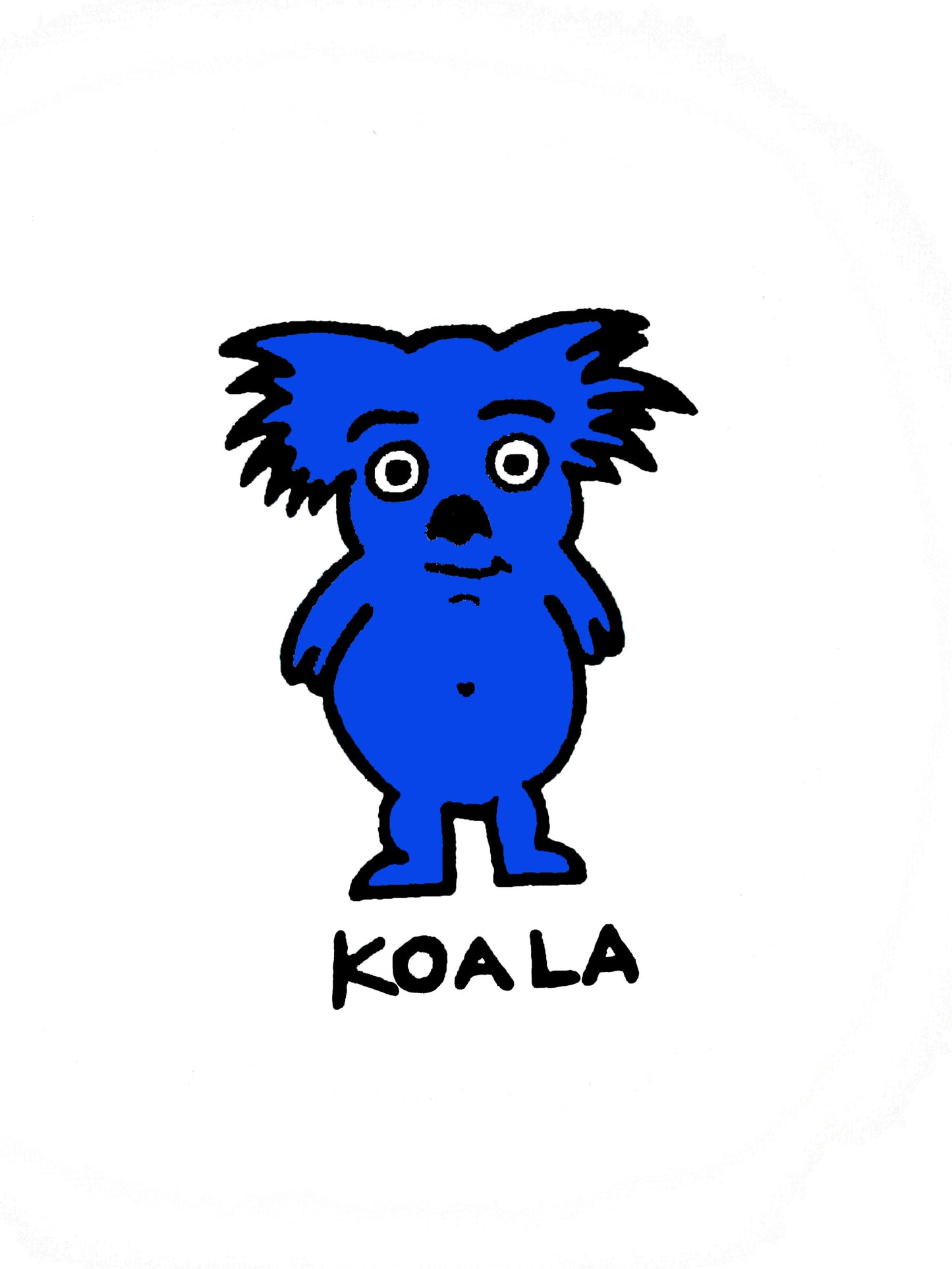 Ozi Varmints Baby Bib - White Aqua - Koala