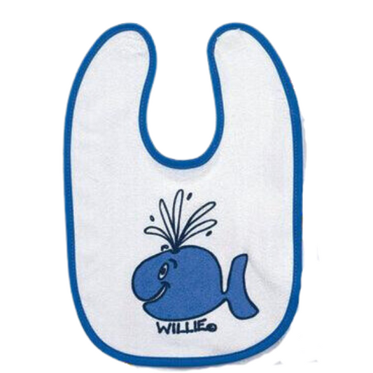 Ozi Varmints Baby Bib - Willie The Whale