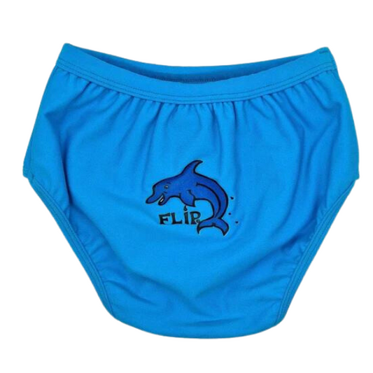 ozi varmints aqua nappies with a dolphin design print