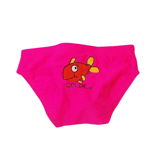 ozi varmints baby unisex racer with a goldfish design print  - pink