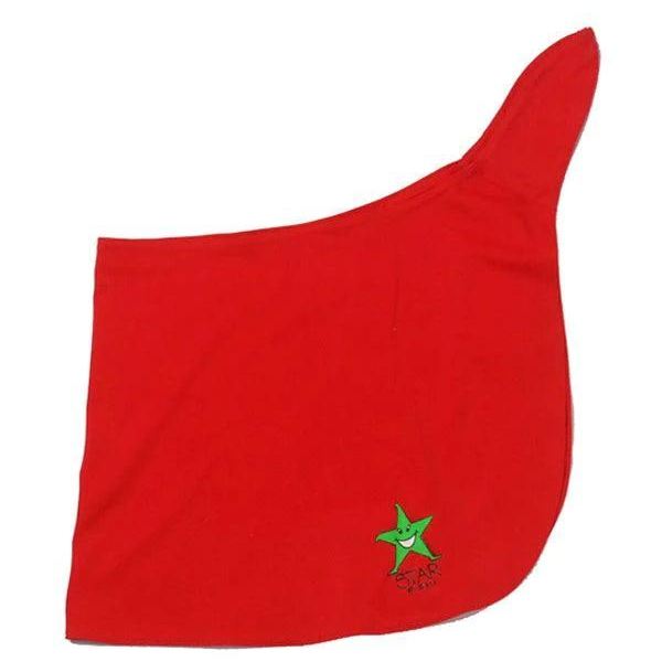ozi varmints girls sarong in red colour with a starfish design print